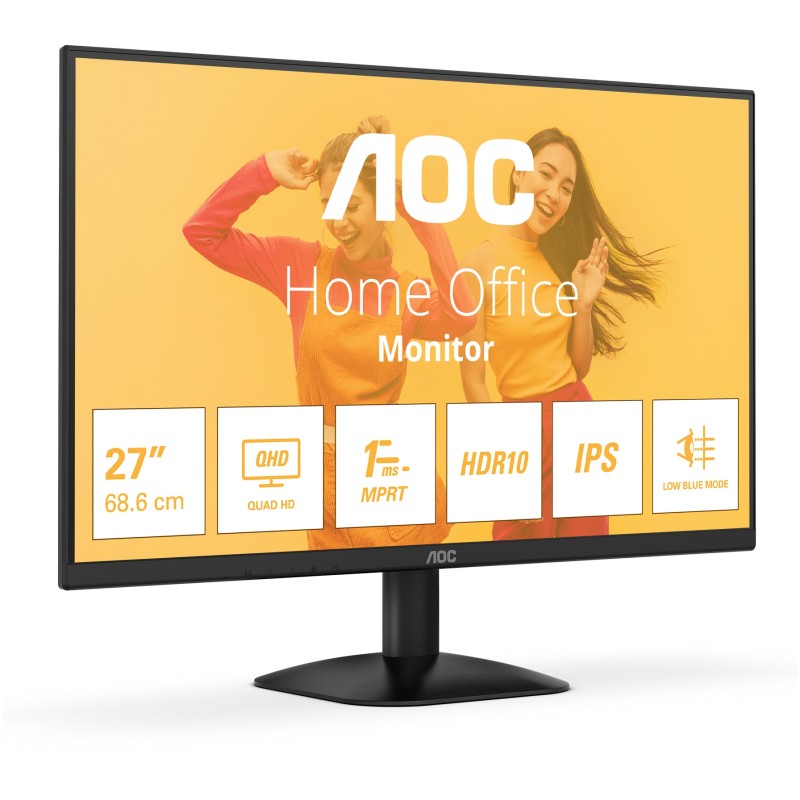 Buy AOC Q27B35E - 27-inch QHD IPS Monitor, 75Hz, 4ms GTG, HDMI 1.4 & DP1.4, Black in Cyprus, Nicosia, Limassol, Larnaka, Pafos