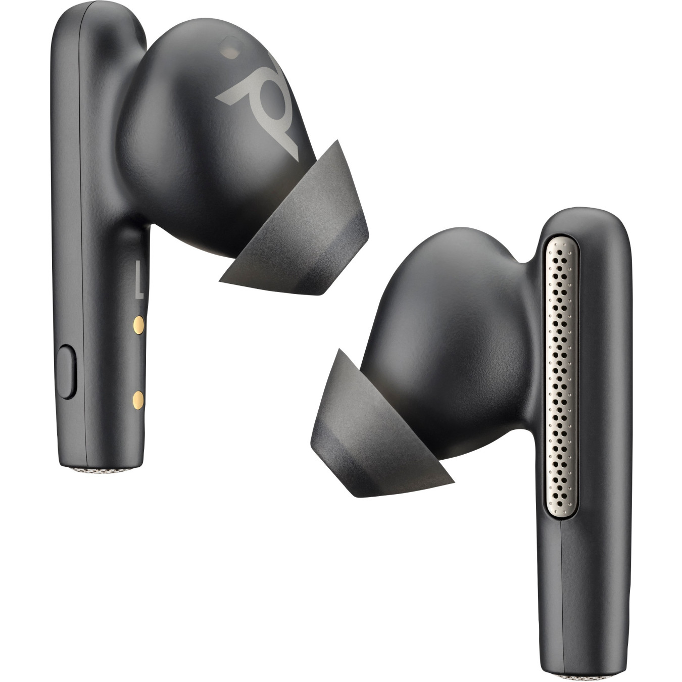 Poly Voyager Free 60+ UC Bluetooth Earbuds - Carbon Black - BT700 USB-C Adapter, ANC, Touch Charge Case, 24h Playback