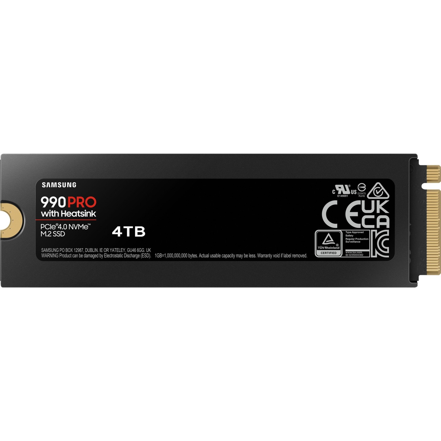 Samsung 990 PRO 4TB M.2 2280 NVMe PCIe 4.0 x4 SSD w/ Heatsink MZ-V9P4T0CW (Boxed) — Buy in Cyprus with Fast Delivery