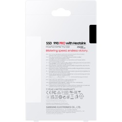 Buy Samsung 990 PRO - 4TB M.2 2280 NVMe PCIe 4.0 x4 SSD with Heatsink - V-NAND T... in Cyprus, Nicosia, Limassol, Larnaka, Pafos
