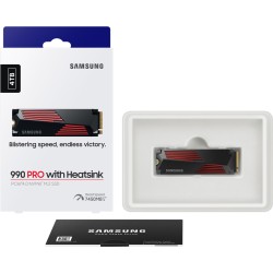 Samsung 990 PRO 4TB M.2 2280 NVMe PCIe 4.0 x4 SSD w/ Heatsink MZ-V9P4T0CW (Boxed) — Buy in Cyprus with Fast Delivery