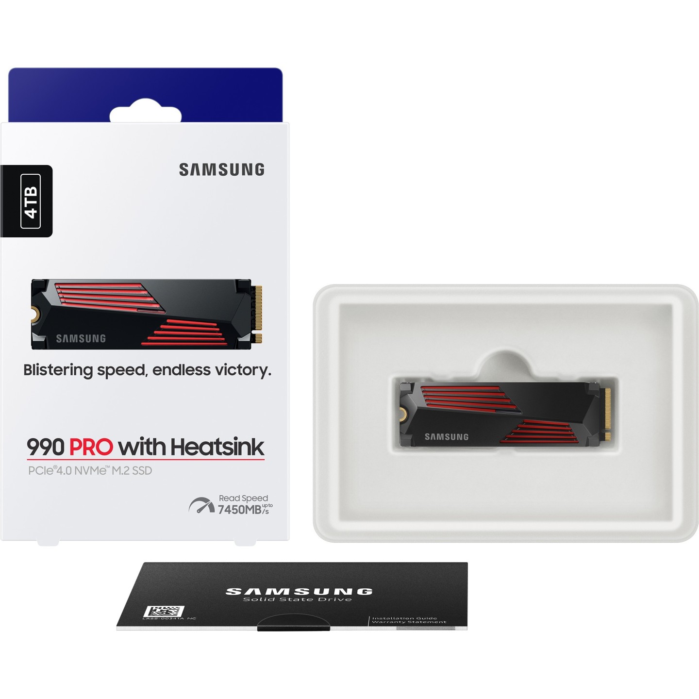 Samsung 990 PRO 4TB M.2 2280 NVMe PCIe 4.0 x4 SSD w/ Heatsink MZ-V9P4T0CW (Boxed) — Buy in Cyprus with Fast Delivery