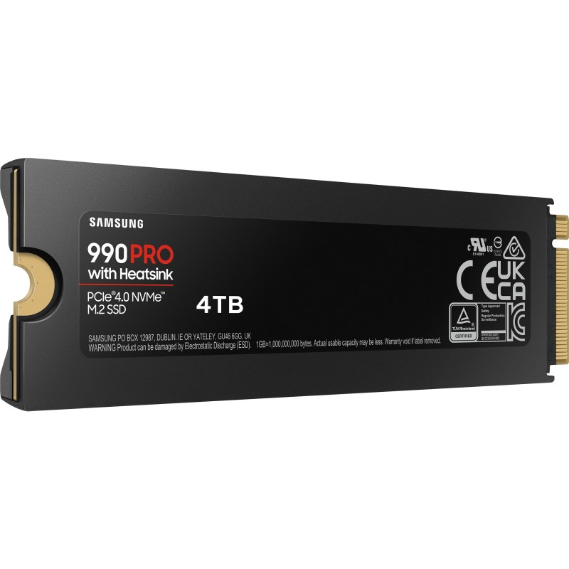 Buy Samsung 990 PRO - 4TB M.2 2280 NVMe PCIe 4.0 x4 SSD with Heatsink - V-NAND T... in Cyprus, Nicosia, Limassol, Larnaka, Pafos