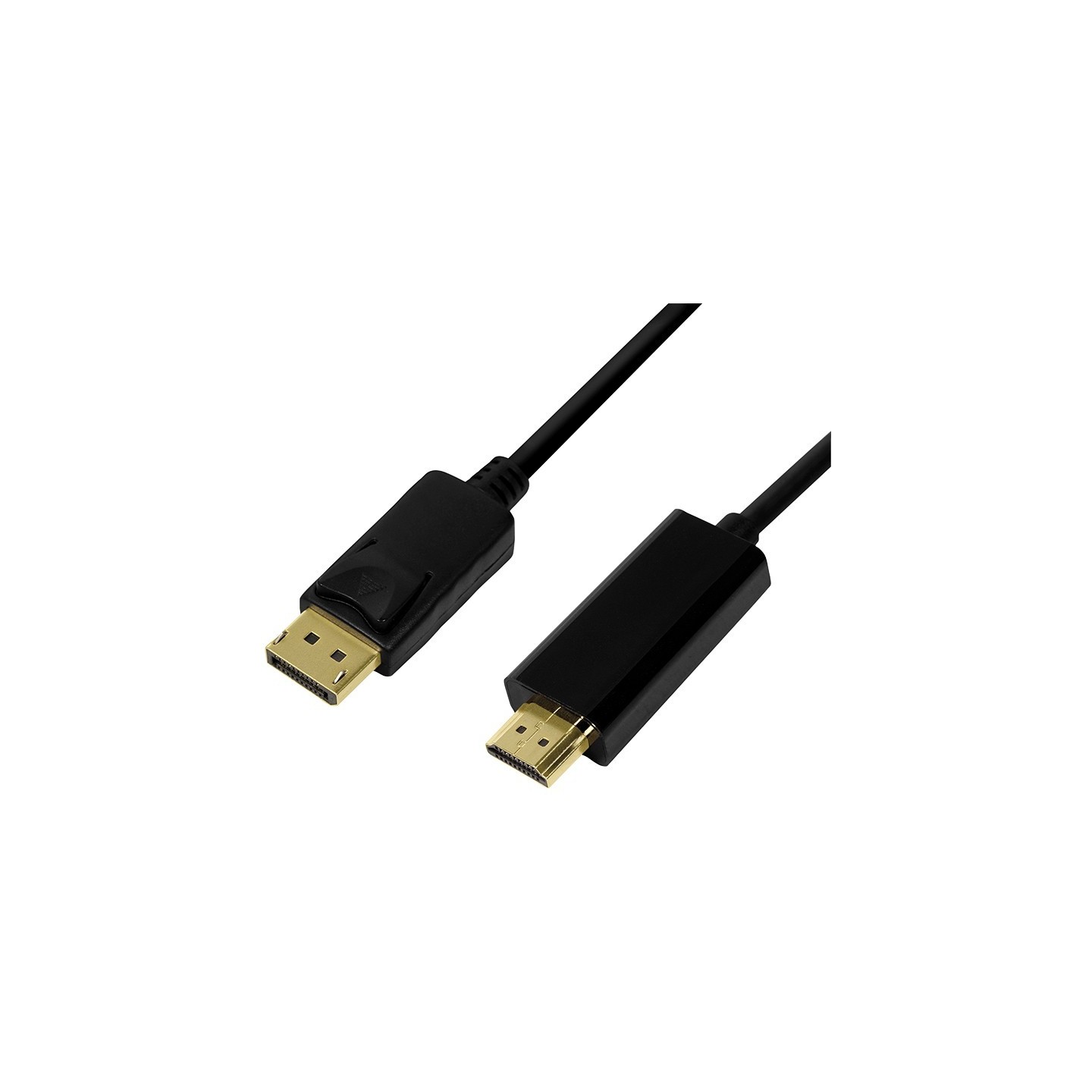 LogiLink DisplayPort to HDMI Cable - CV0126 - DP 1.2 to HDMI 1.4, 1 m, Black — Buy in Cyprus with Fast Delivery