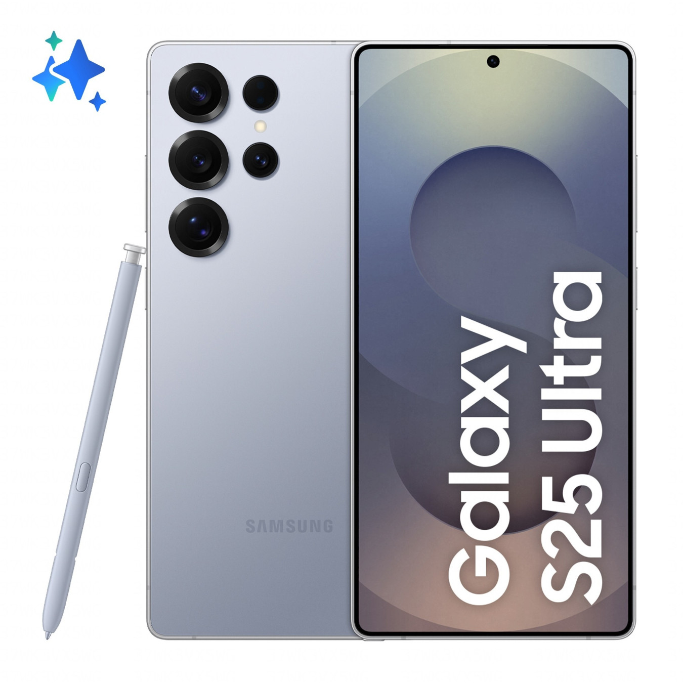 Samsung Galaxy S25 Ultra - Titanium Silverblue - 256GB, 12GB RAM, Snapdragon 8 Elite 4.47GHz, 6.9" Dynamic AMOLED, 200MP, 5G
