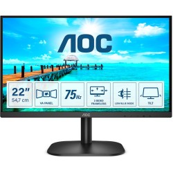 Buy AOC 22B2H - 21.5-inch Full HD VA Monitor, 4ms, 75Hz, HDMI 1.4, VGA, 100x100 ... in Cyprus, Nicosia, Limassol, Larnaka, Pafos