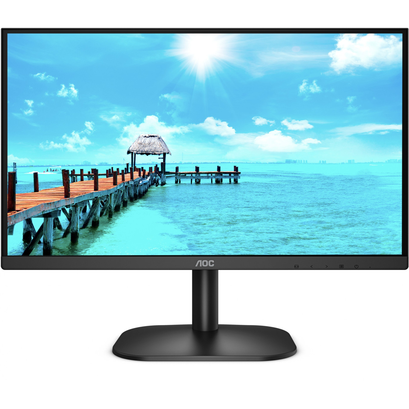 AOC 22B2H - 21.5-inch Full HD VA Monitor, 4ms, 75Hz, HDMI 1.4, VGA, 100x100 VESA - Black — Buy in Cyprus with Fast Delivery
