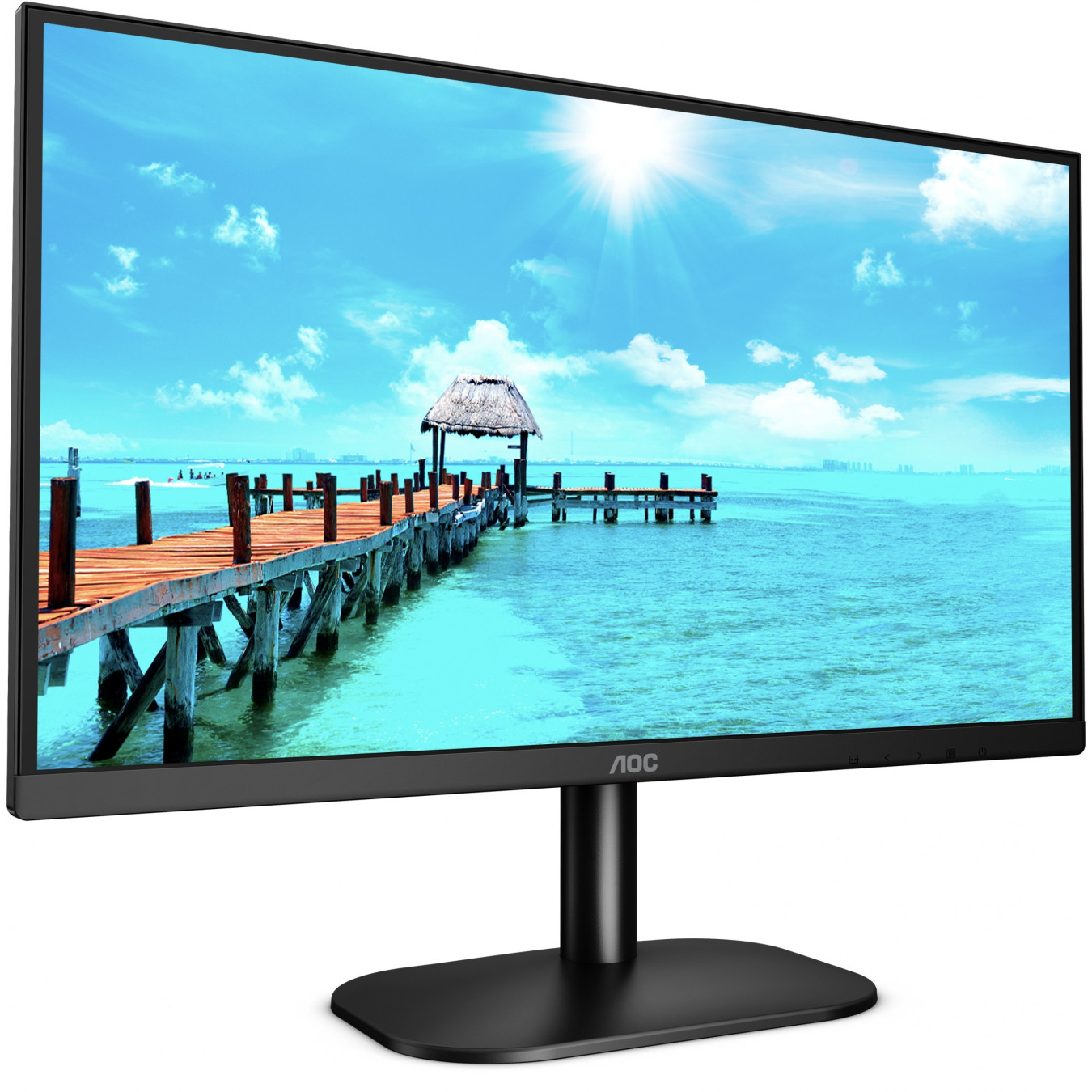 AOC 22B2H - 21.5-inch Full HD VA Monitor, 4ms, 75Hz, HDMI 1.4, VGA, 100x100 VESA - Black — Buy in Cyprus with Fast Delivery