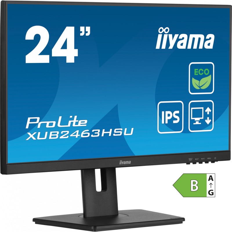 Buy iiyama ProLite XUB2463HSU-B1 - 24-inch FHD IPS 100Hz 3ms, HDMI & DP, USB Hub... in Cyprus, Nicosia, Limassol, Larnaka, Pafos