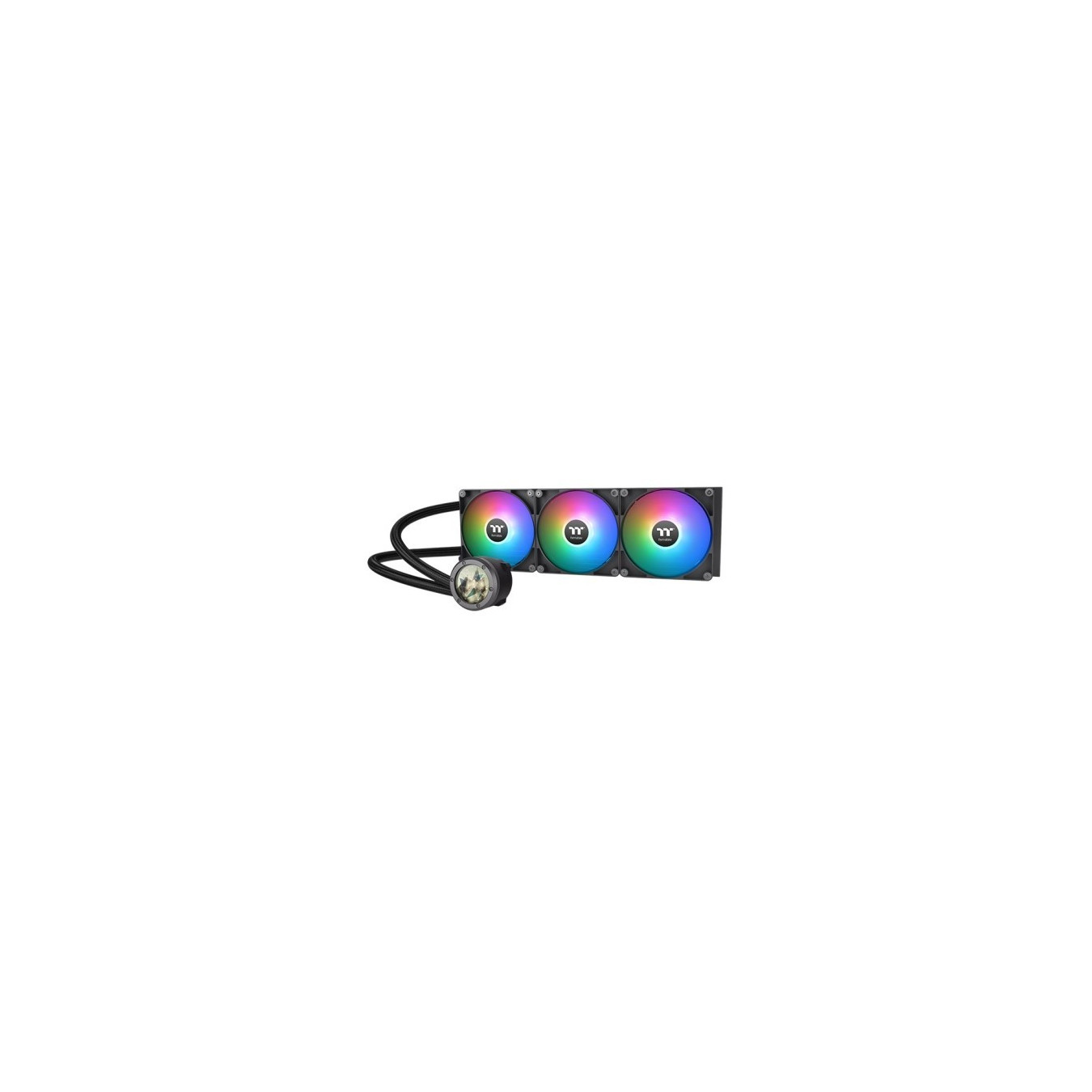 Thermaltake TH420 V2 Ultra - 420mm AIO CPU Liquid Cooler, 3x140mm ARGB PWM Fans, LCD Pump, Black