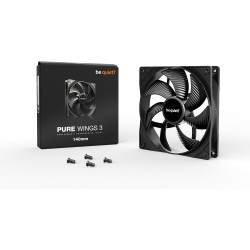 Buy be quiet! Pure Wings 3 140mm Case Fan - Black, 1200 RPM, 97.5 m³/h (57.4 CF... in Cyprus, Nicosia, Limassol, Larnaka, Pafos