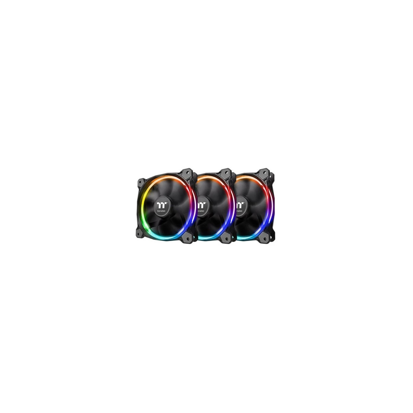 Thermaltake Riing 12 LED RGB Sync - 3x 120mm PWM Fans, Black, 800–1500 RPM — Buy in Cyprus with Fast Delivery