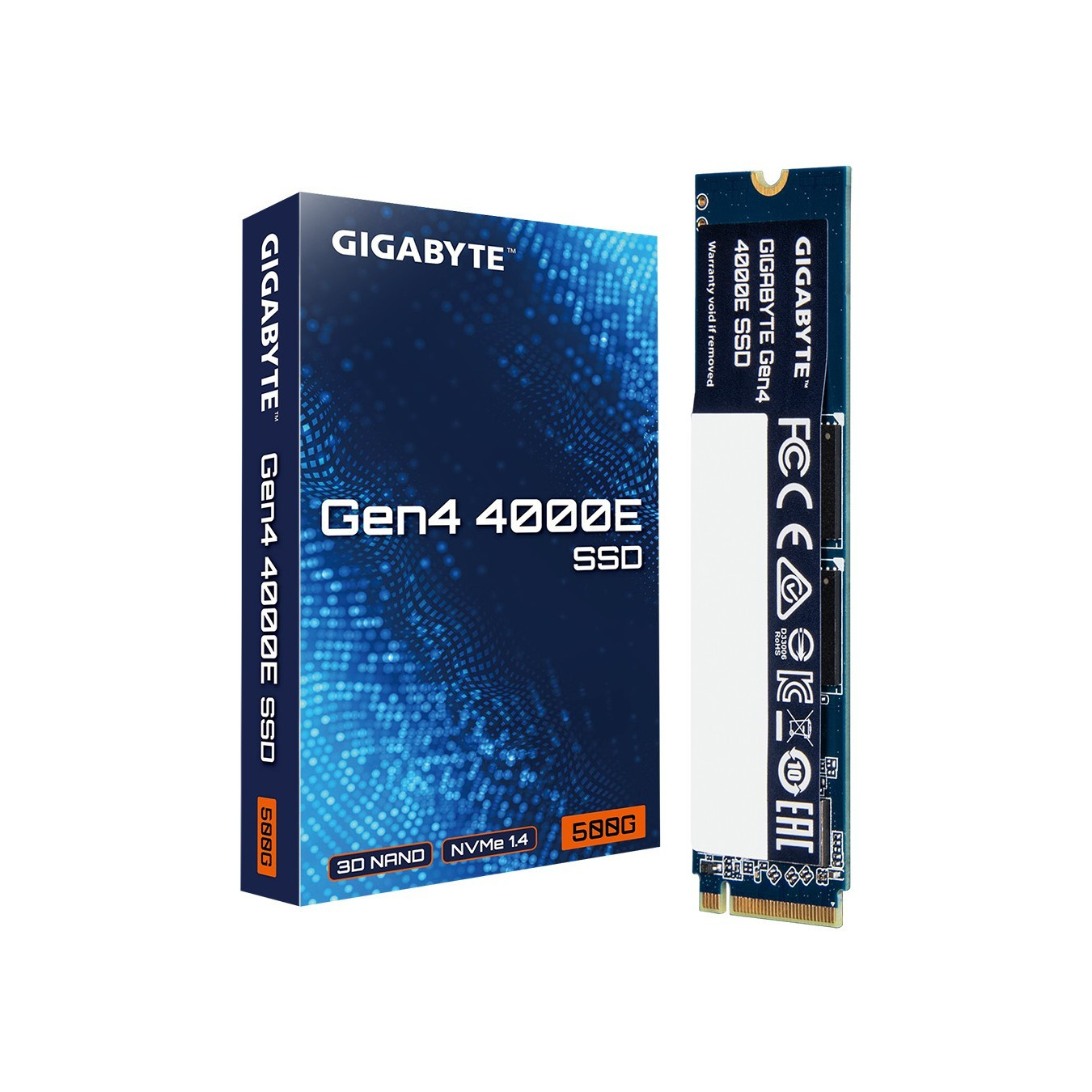 GIGABYTE Gen4 4000E NVMe SSD - 500GB M.2 2280 - PCIe 4.0 x4, NVMe 1.4, 3600/3000 MB/s — Buy in Cyprus with Fast Delivery
