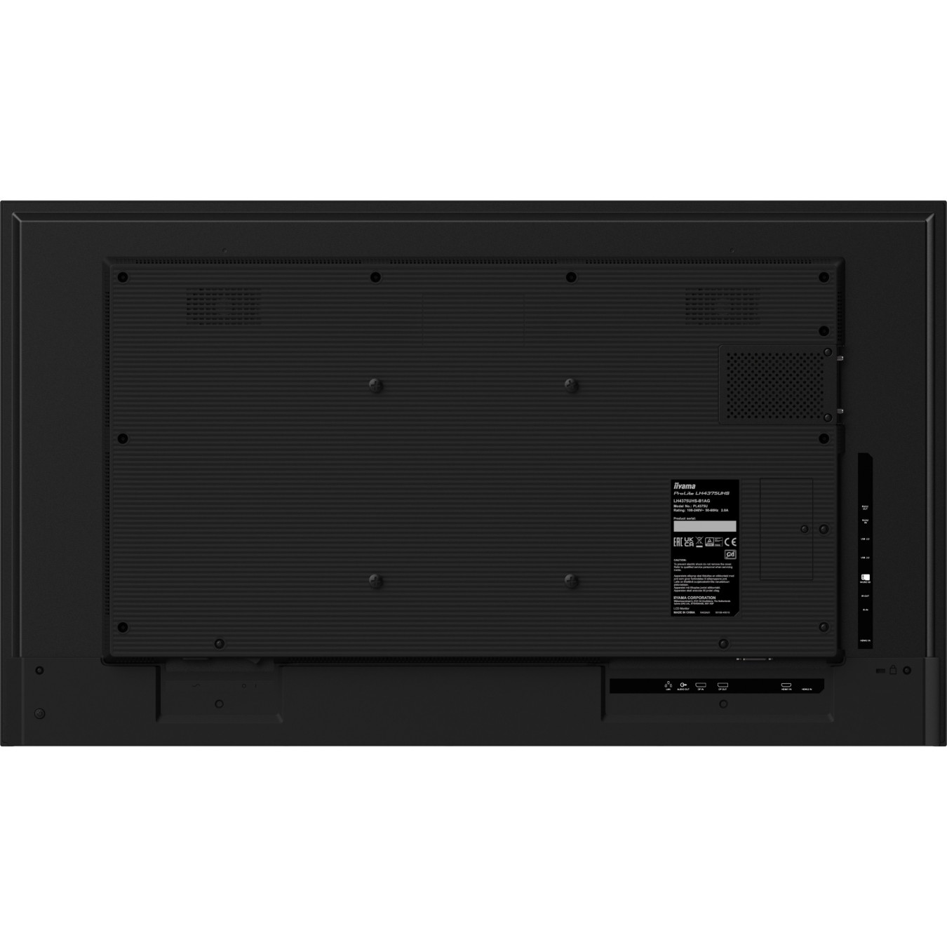 iiyama LH5075UHS-B1AG - 50" 4K UHD Digital Signage IPS Display, Android 11, 4GB RAM/32GB, Black