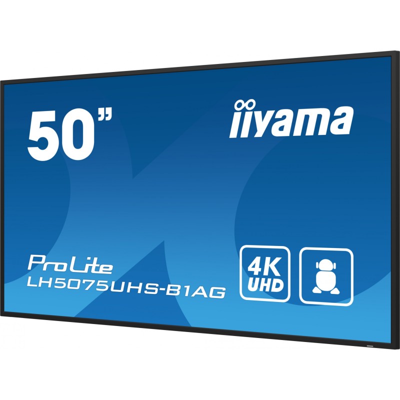 Buy iiyama LH5075UHS-B1AG - 50" 4K UHD Digital Signage IPS Display, Android 11, ... in Cyprus, Nicosia, Limassol, Larnaka, Pafos