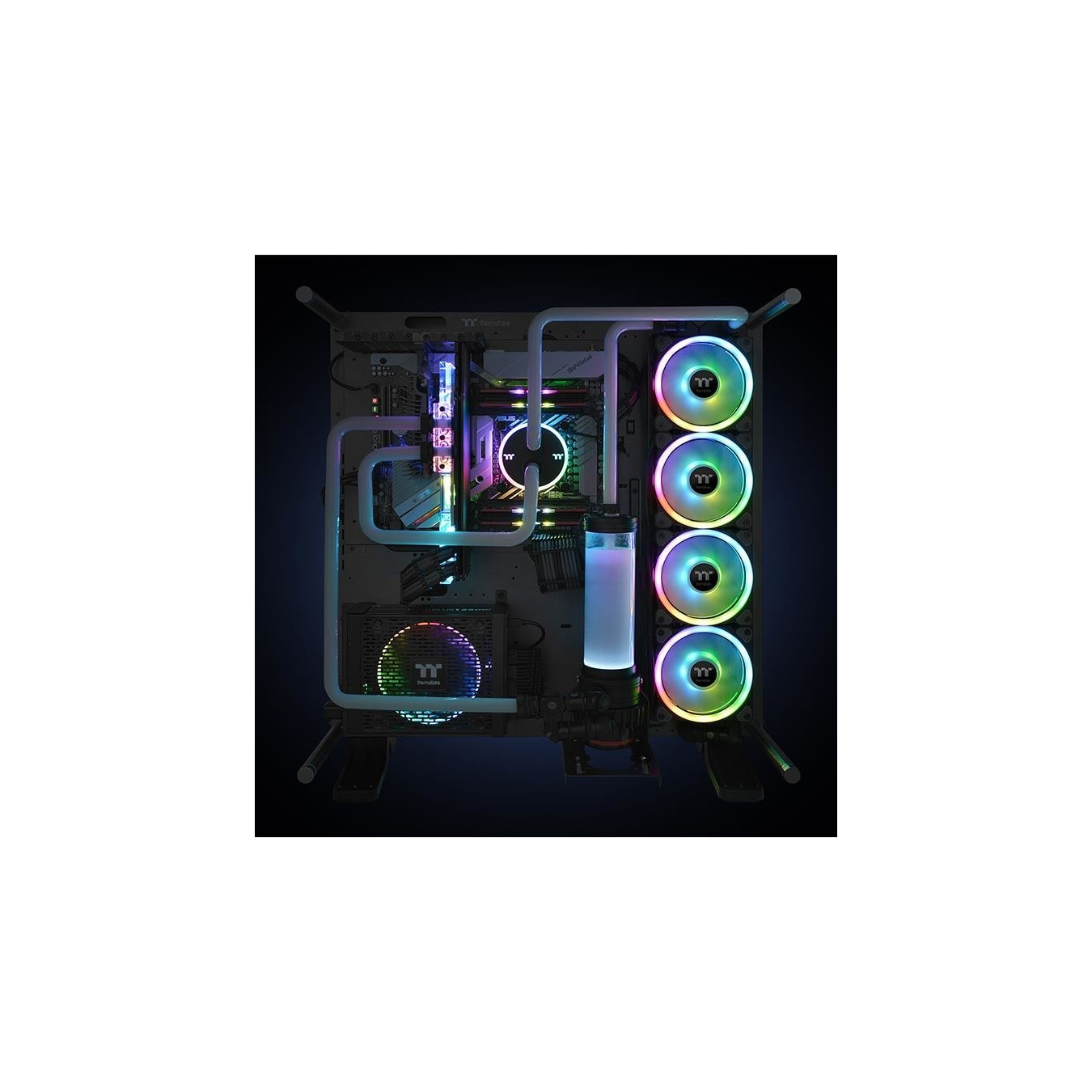 Thermaltake Riing Trio 14 RGB - TT Premium Edition - Black/Grey, 3×140mm RGB Fans — Buy in Cyprus with Fast Delivery