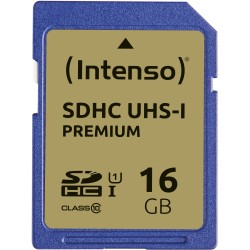 Buy Intenso SDHC Memory Card 16GB - Model 3421470 - Blue, Class 10 UHS-I (U1), 9... in Cyprus, Nicosia, Limassol, Larnaka, Pafos