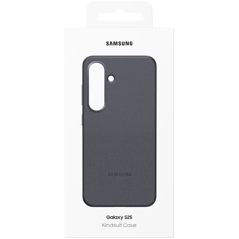 Buy Samsung Kindsuit Faux Leather Flip Cover - Galaxy S25 - Black, Drop & Scratc... in Cyprus, Nicosia, Limassol, Larnaka, Pafos