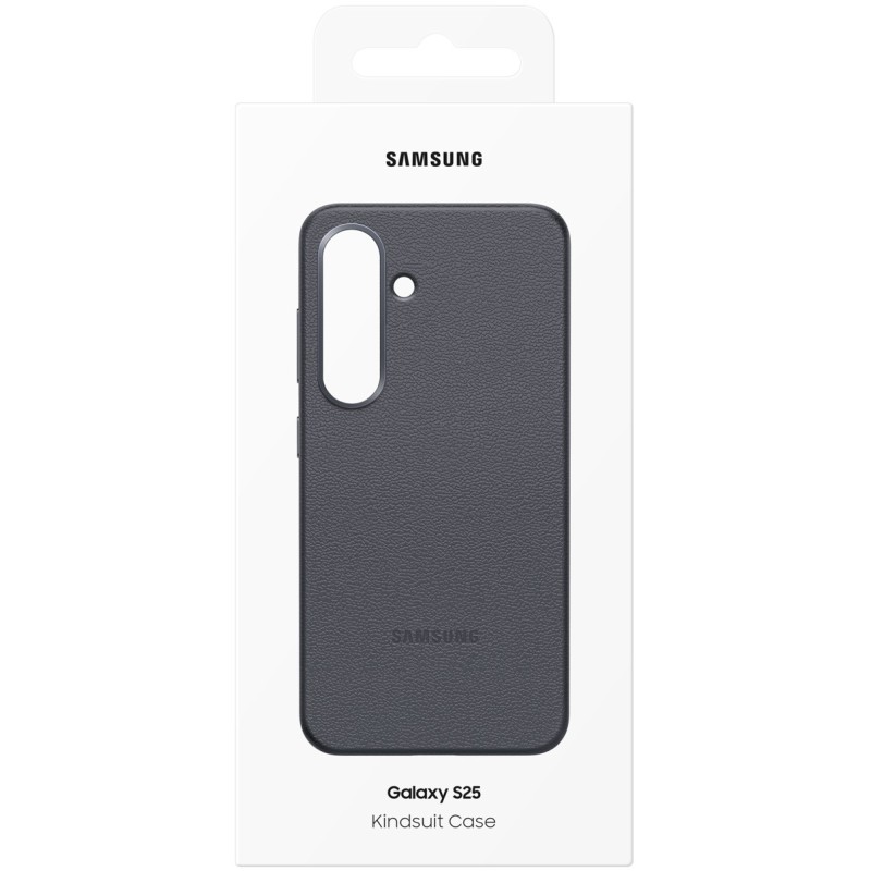 Buy Samsung Kindsuit Faux Leather Flip Cover - Galaxy S25 - Black, Drop & Scratc... in Cyprus, Nicosia, Limassol, Larnaka, Pafos