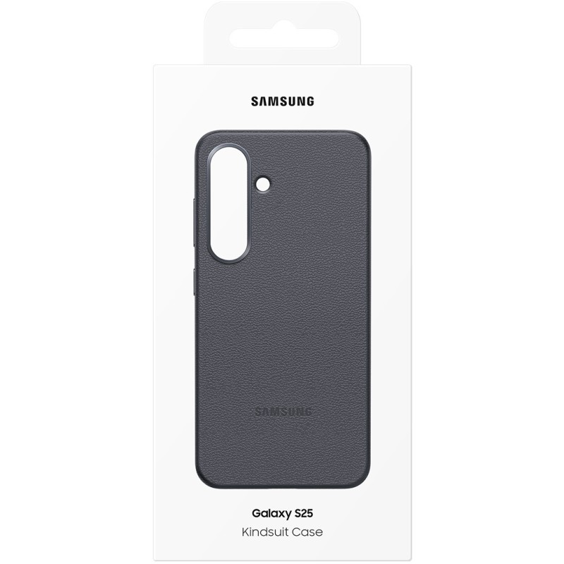 Buy Samsung Kindsuit Faux Leather Flip Cover - Galaxy S25 - Black, Drop & Scratc... in Cyprus, Nicosia, Limassol, Larnaka, Pafos