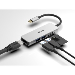 Buy D-Link DUB-M530 USB-C 5-in-1 Hub - Aluminium, 4K HDMI, SD/microSD Reader, 2x... in Cyprus, Nicosia, Limassol, Larnaka, Pafos