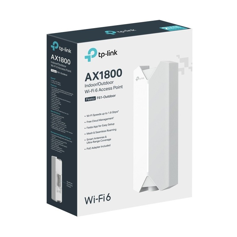 Buy TP-Link Festa F61-Outdoor - AX1800 Outdoor Access Point (Dual-Band, White, I... in Cyprus, Nicosia, Limassol, Larnaka, Pafos