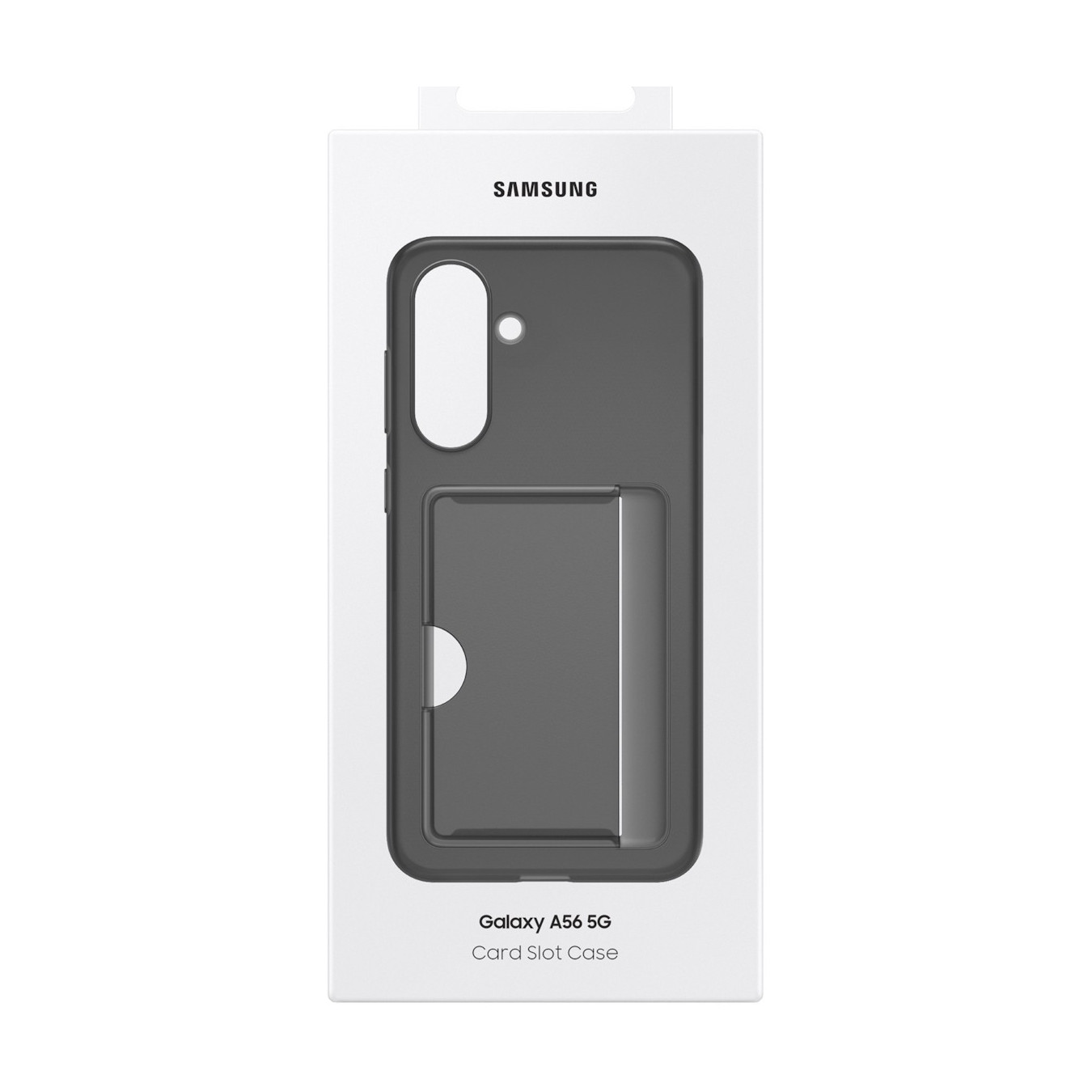 Samsung Card Slot Case - EF-OA566 - Wallet Folio Cover with 1 Card Slot, Black, for Galaxy A56 5G