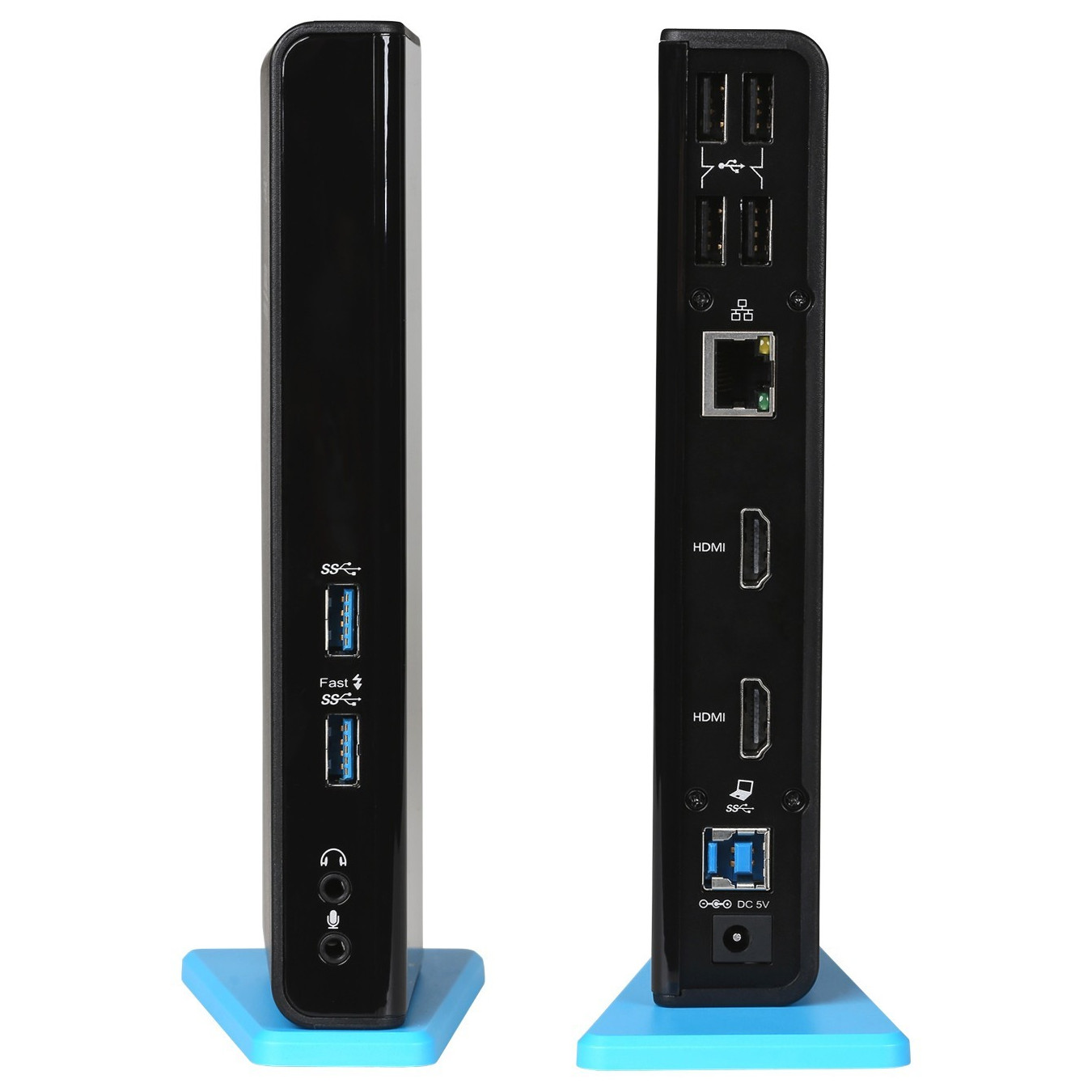 I-Tec USB 3.0 Dual HDMI Dock - 2x HDMI, Gigabit LAN, USB 3.0 | Black — Armenius Store Cyprus