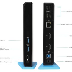 Buy D I-TEC USB 3.0 Dual HDMI Docking Station - Black, USB-A 3.0, Dual HDMI, Gig... in Cyprus, Nicosia, Limassol, Larnaka, Pafos