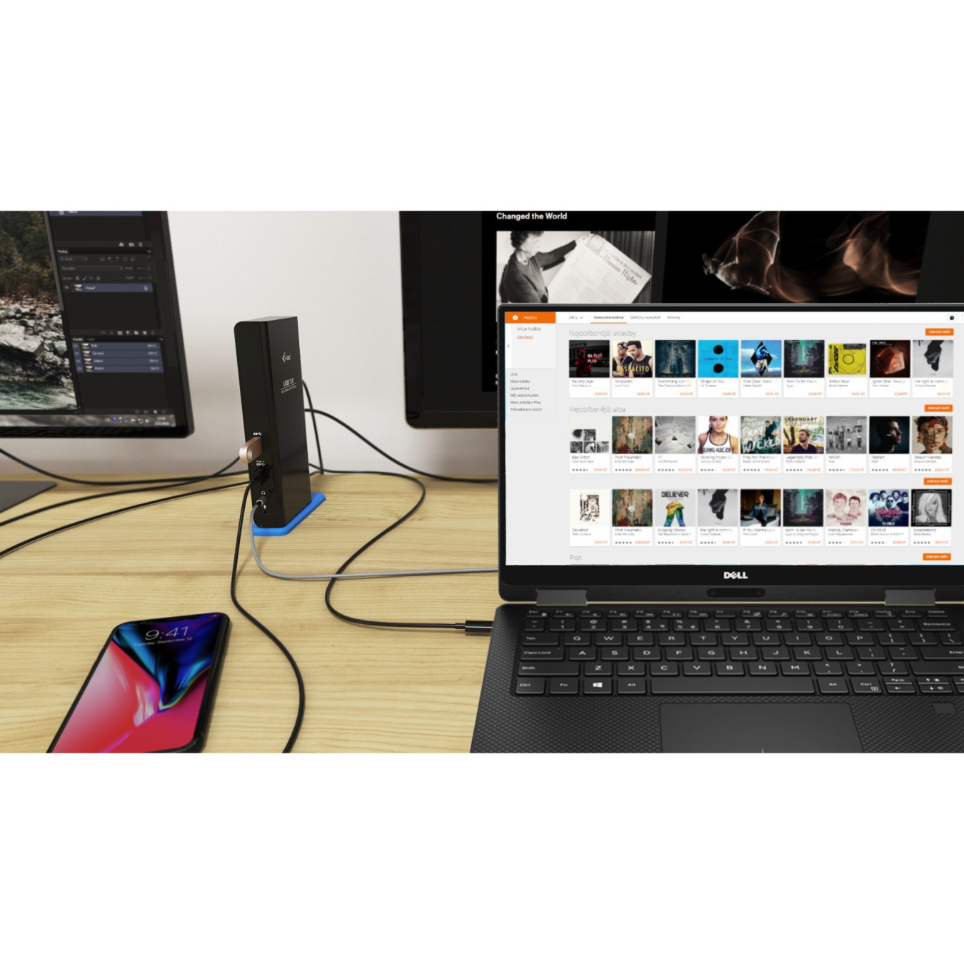 I-Tec USB 3.0 Dual HDMI Dock - 2x HDMI, Gigabit LAN, USB 3.0 | Black — Armenius Store Cyprus