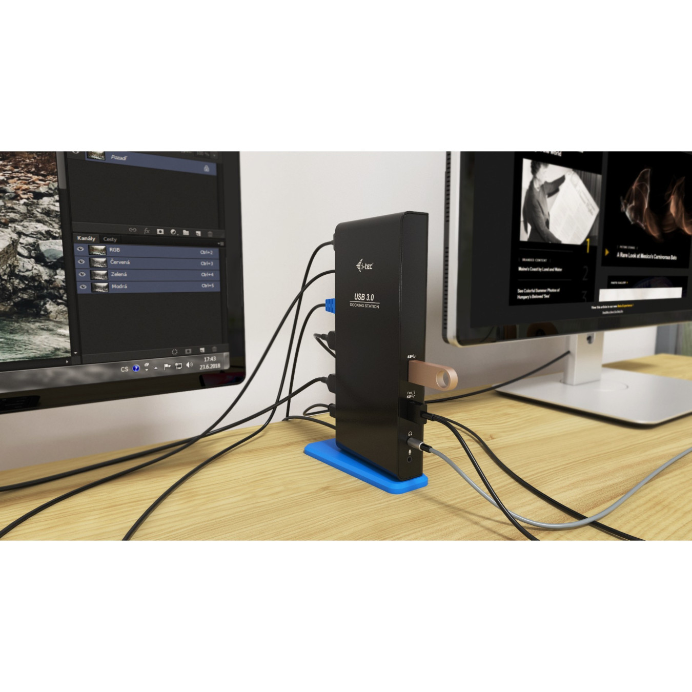 I-Tec USB 3.0/USB-C Dual HDMI Docking Station – 2x 1080p | Armenius Store