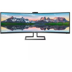 Philips 499P9H 49" SuperWide 32:9 Curved VA DQHD Monitor USB-C 90W Webcam (Boxed) — Buy in Cyprus with Fast Delivery