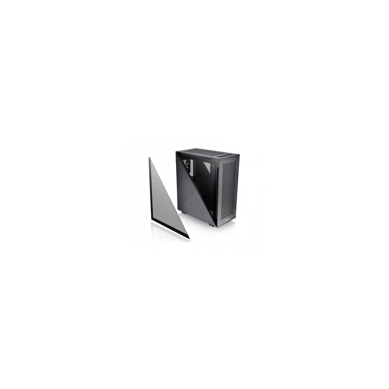 Thermaltake Divider 500 TG Air - CA-1T4-00M1WN-02 - Mid Tower PC Case, Black, USB-C Gen2, ATX/mATX/Mini-ITX