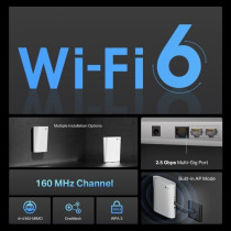TP-Link RE6000XD - AX6000 Wi-Fi 6 Range Extender - White, 3x Gigabit Ethernet, Desktop — Buy in Cyprus with Fast Delivery