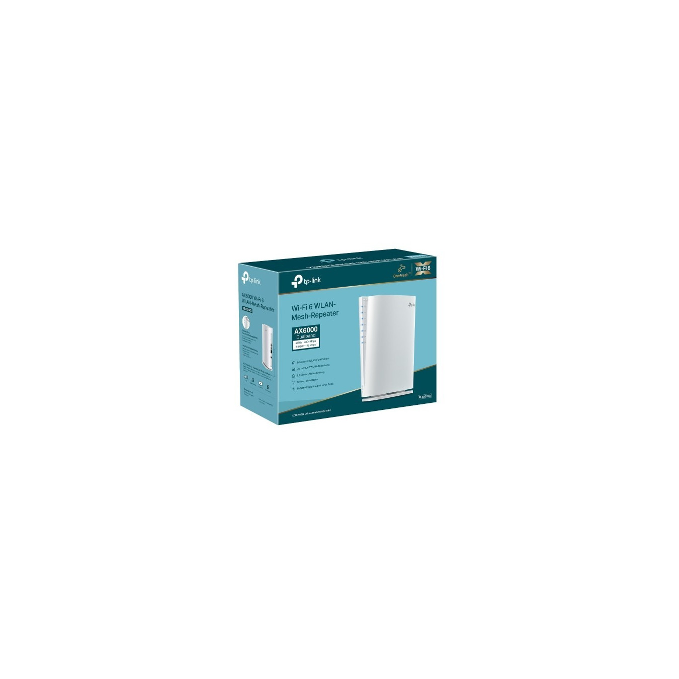 TP-Link RE6000XD - AX6000 Wi-Fi 6 Range Extender - White, 3x Gigabit Ethernet, Desktop — Buy in Cyprus with Fast Delivery