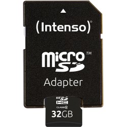 Buy Intenso MicroSDHC Card - 3413480 - (Black, 32GB, Class 10, 25 MB/s) in Cyprus, Nicosia, Limassol, Larnaka, Pafos