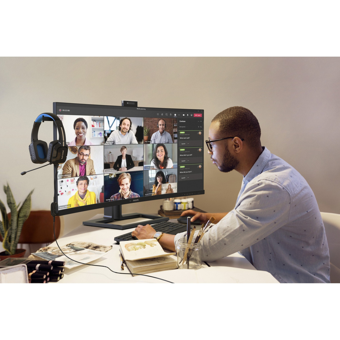 Philips 40B1U6903CH - Curved 39.7" IPS 21:9 HDR10 Monitor - Black — Buy in Cyprus with Fast Delivery