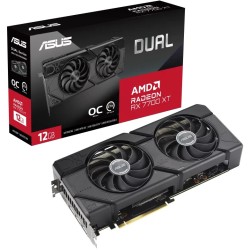 Buy RX 7700 XT ASUS Dual Radeon OC - RX7700XT-O12G - Black, 12GB GDDR6, 192-bit,... in Cyprus, Nicosia, Limassol, Larnaka, Pafos
