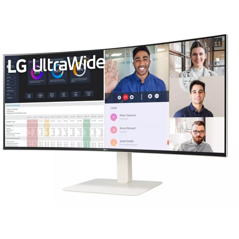 Buy LG 38WR85QC-W Curved Nano IPS WQHD+ Monitor - 38WR85QC-W - White, 3840x1600,... in Cyprus, Nicosia, Limassol, Larnaka, Pafos
