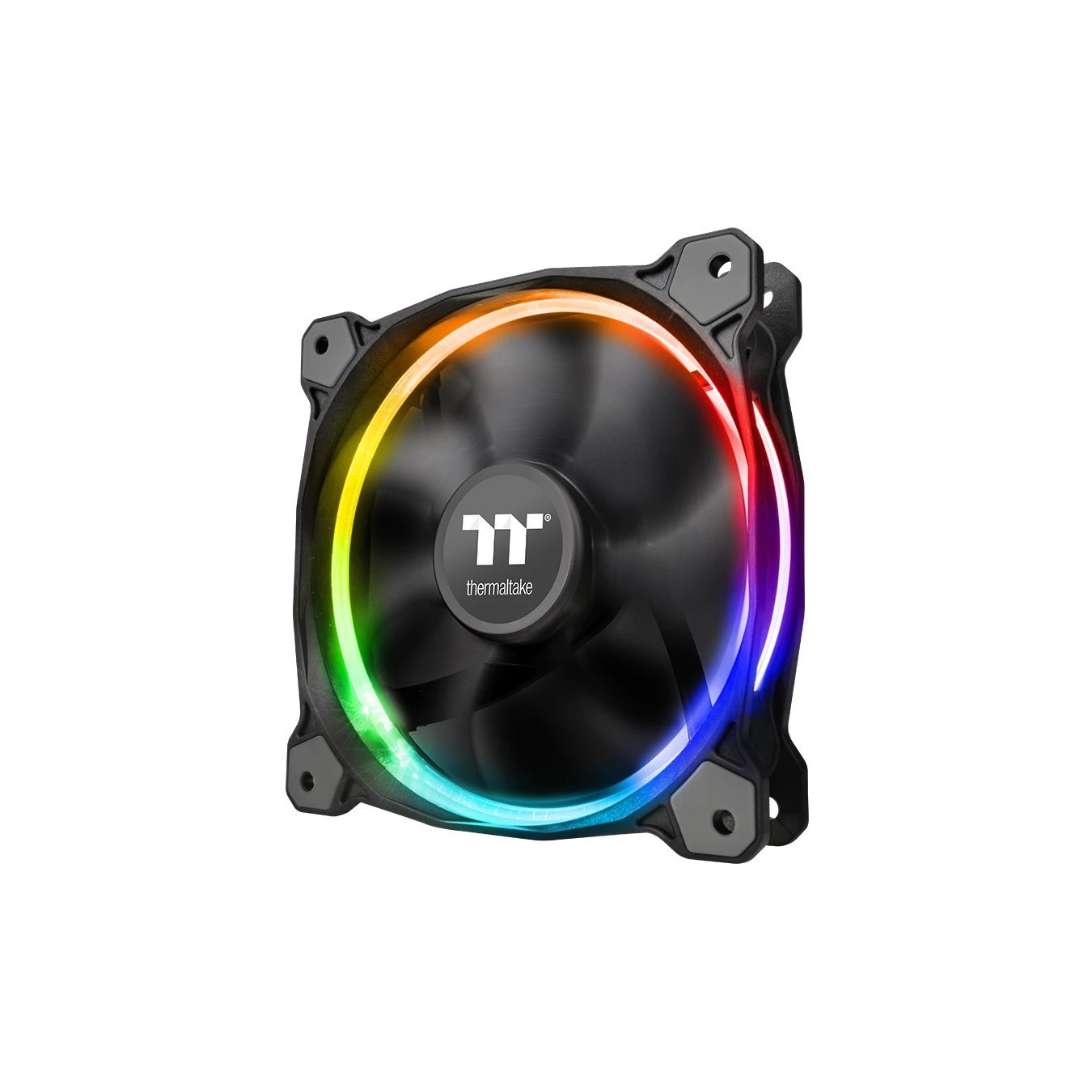Thermaltake Riing 12 LED RGB 120mm Fan (3-Pack) - CL-F042-PL12SW-B - Black, PWM RGB — Buy in Cyprus with Fast Delivery