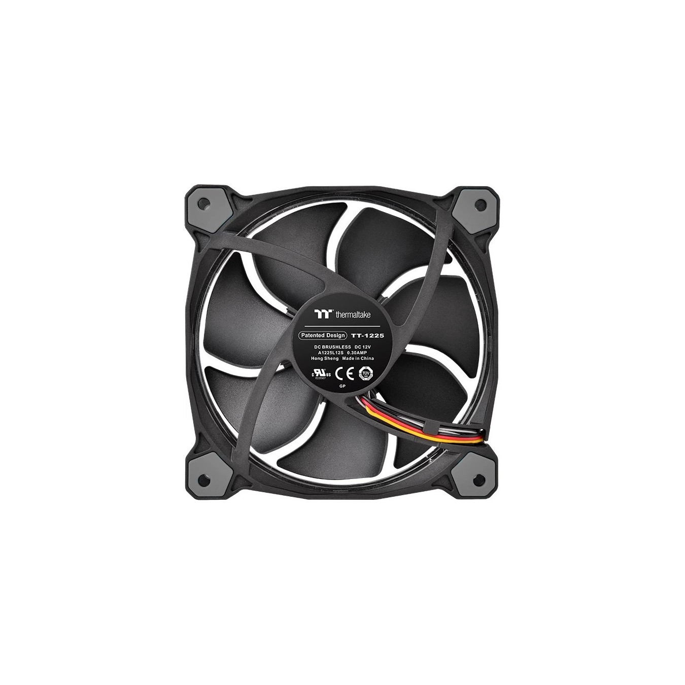Thermaltake Riing 12 LED RGB 120mm Fan (3-Pack) - CL-F042-PL12SW-B - Black, PWM RGB — Buy in Cyprus with Fast Delivery