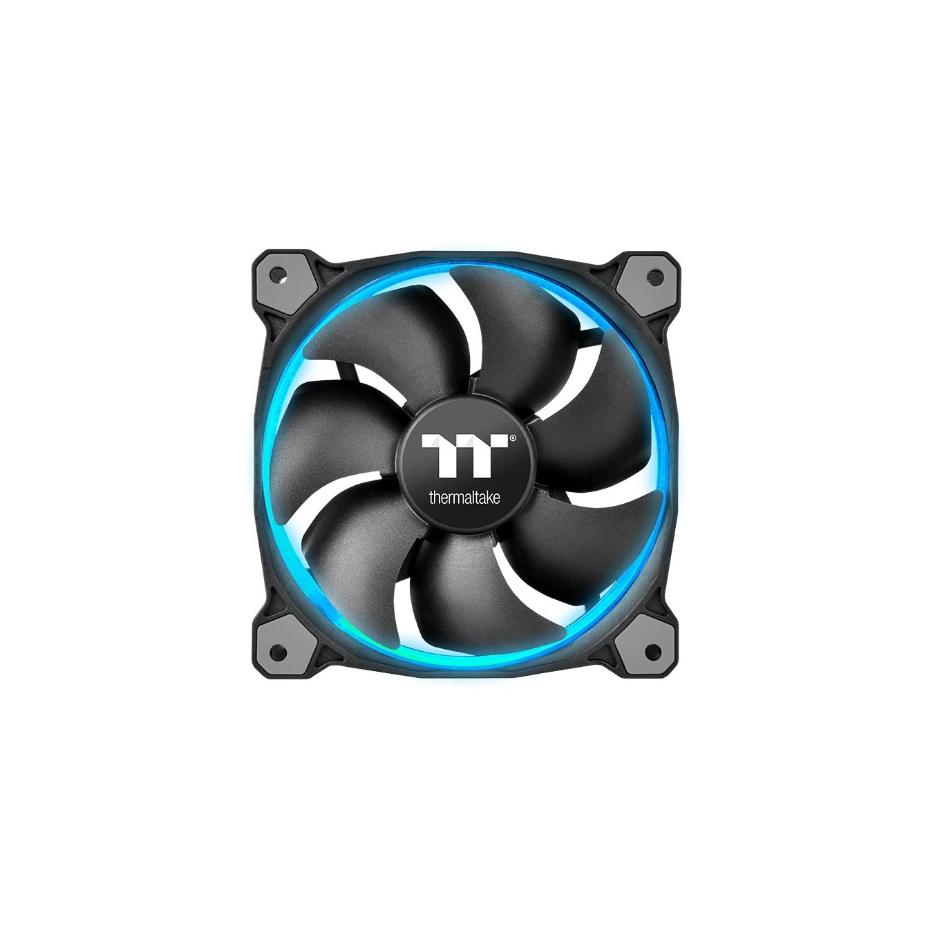 Thermaltake Riing 12 LED RGB 120mm Fan (3-Pack) - CL-F042-PL12SW-B - Black, PWM RGB — Buy in Cyprus with Fast Delivery