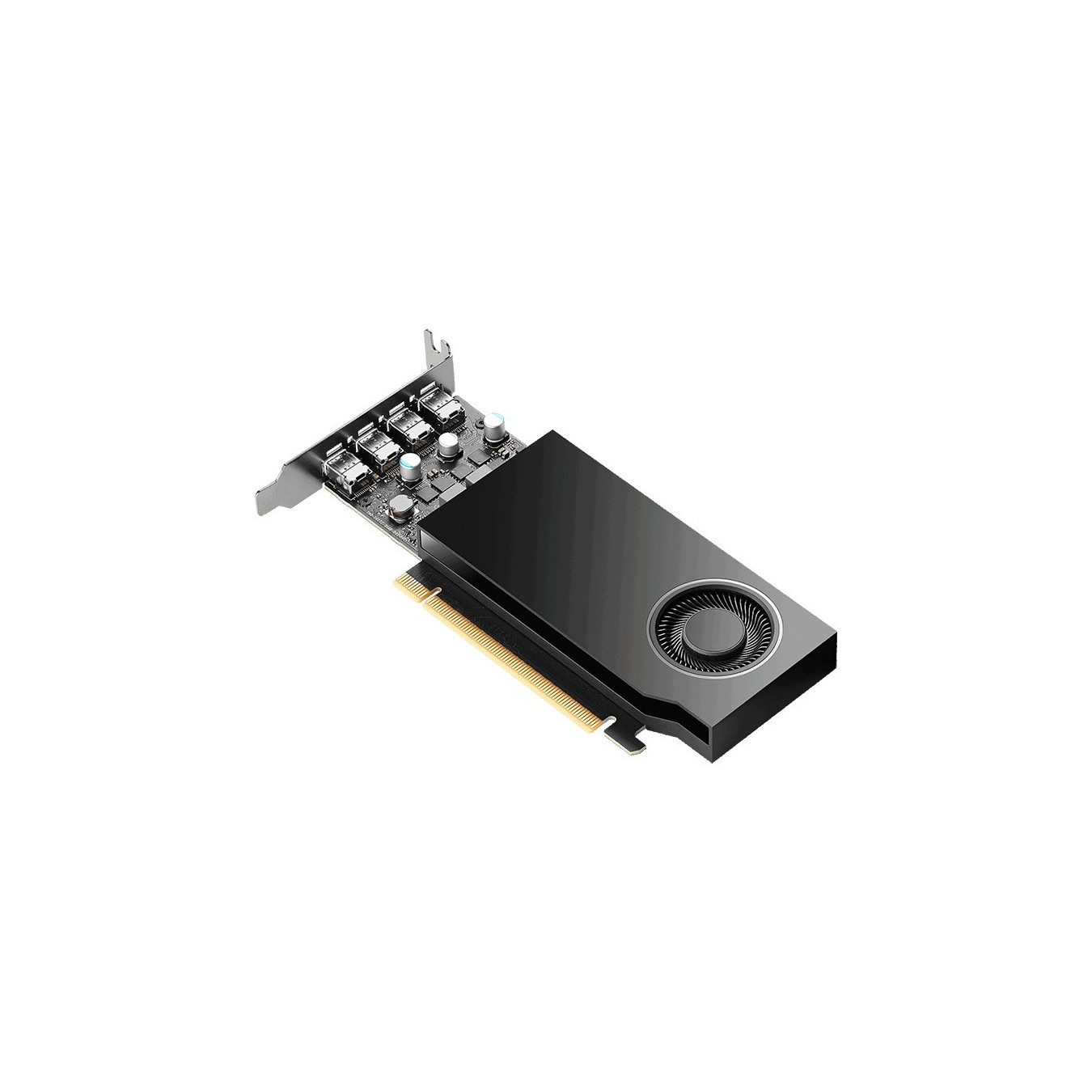 Quadro RTX A400 - VCNRTXA400-PL - Black, 4GB GDDR6, Low-Profile, PCIe x8 4.0, 4x Mini DisplayPort