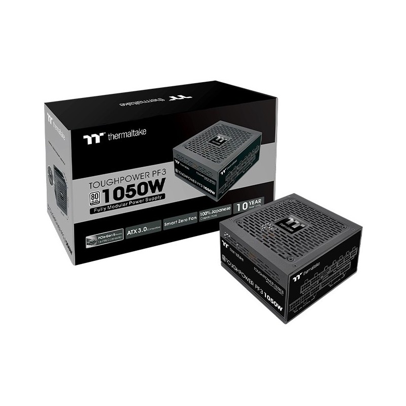 Buy Thermaltake Toughpower PF3 - PF3 - Black 1050W Platinum PSU in Cyprus, Nicosia, Limassol, Larnaka, Pafos