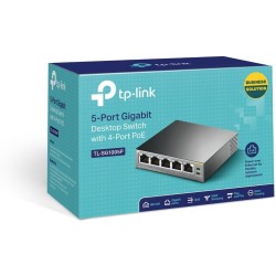 Buy TP-Link SG1005P 5-Port Gigabit PoE Switch - SG1005P - Black, Metal enclosure... in Cyprus, Nicosia, Limassol, Larnaka, Pafos