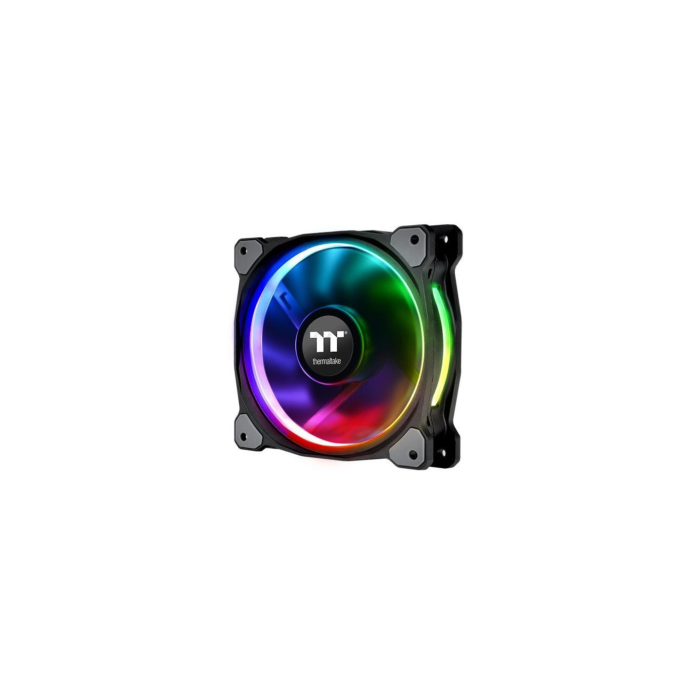Thermaltake Riing Plus 12 RGB Kit - CL-F076-PL12SW-A - 3x120mm RGB Fans + Lumi, USB Hub, Black
