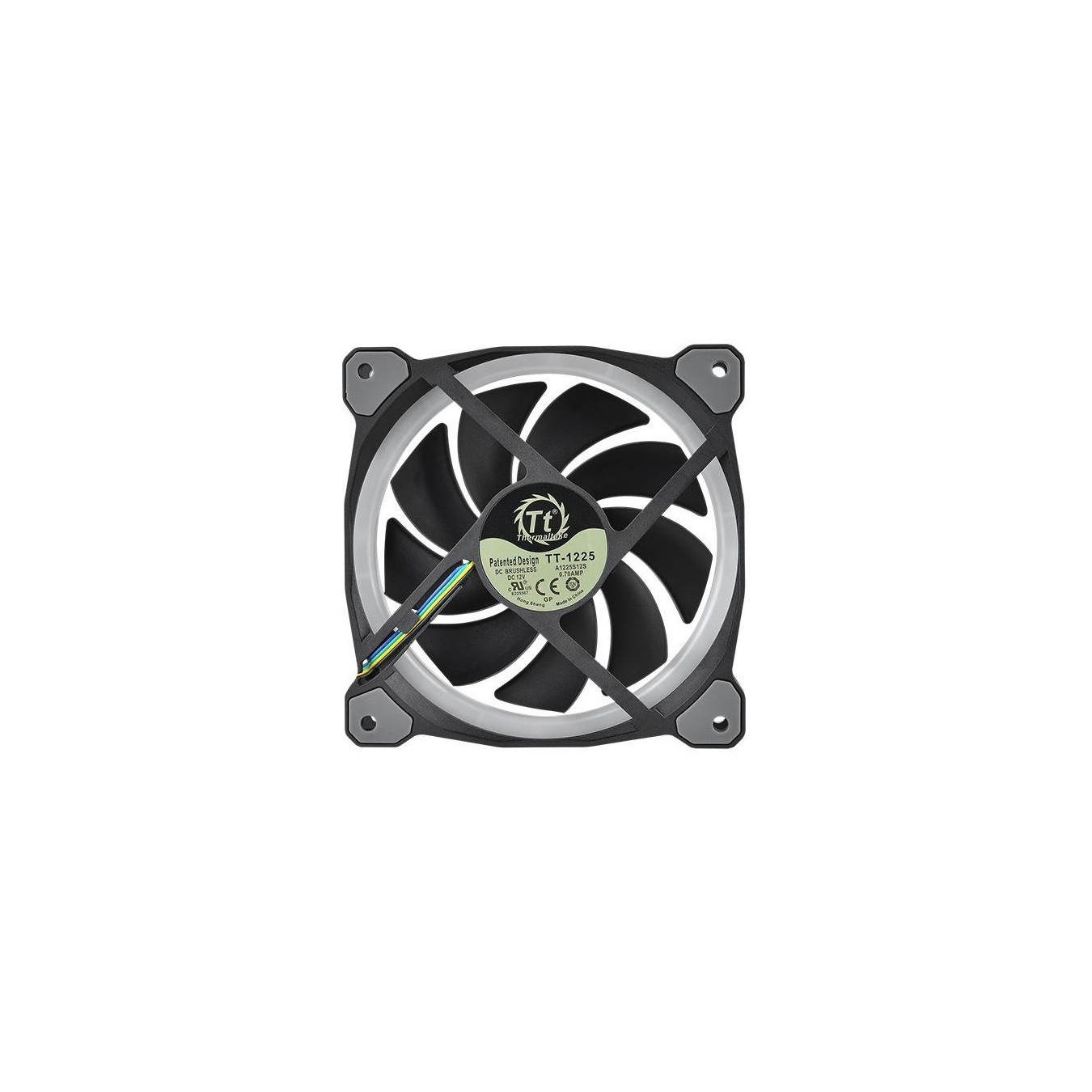Thermaltake Riing Plus 12 RGB Kit - CL-F076-PL12SW-A - 3x120mm RGB Fans + Lumi, USB Hub, Black