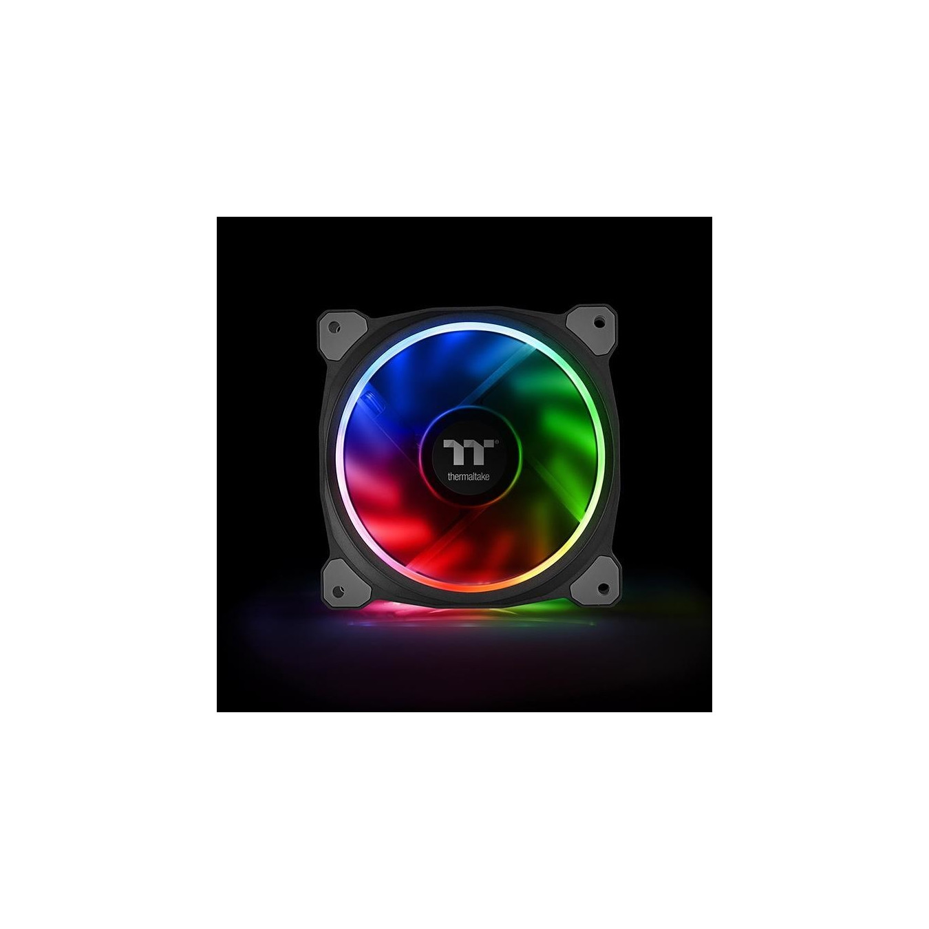 Thermaltake Riing Plus 12 RGB Kit - CL-F076-PL12SW-A - 3x120mm RGB Fans + Lumi, USB Hub, Black