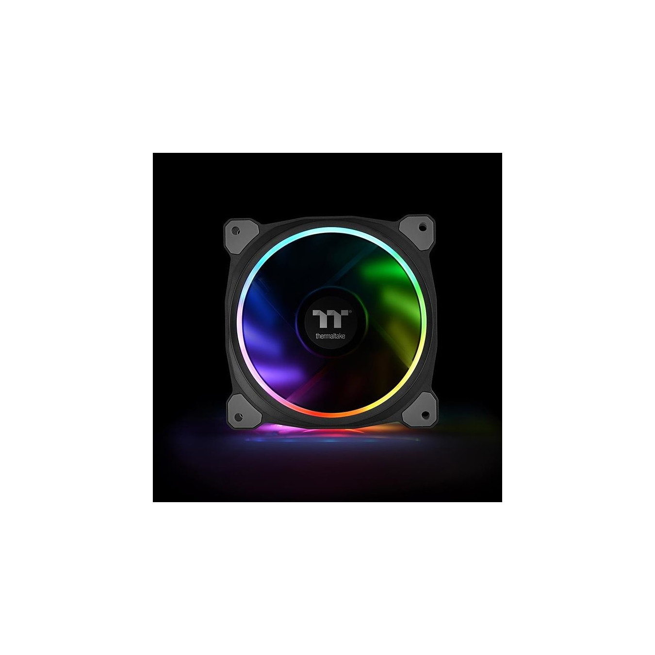 Thermaltake Riing Plus 12 RGB Kit - CL-F076-PL12SW-A - 3x120mm RGB Fans + Lumi, USB Hub, Black