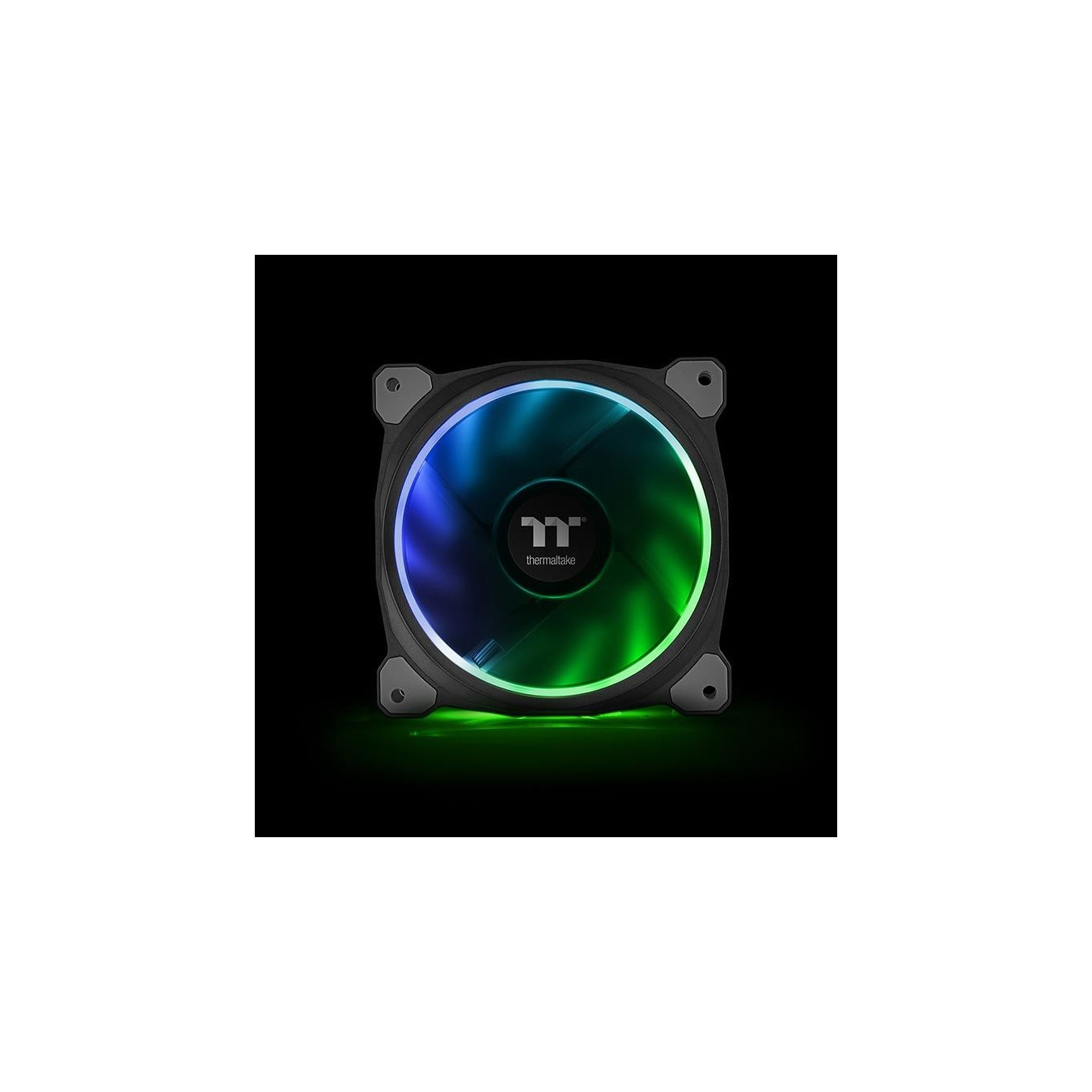 Thermaltake Riing Plus 12 RGB Kit - CL-F076-PL12SW-A - 3x120mm RGB Fans + Lumi, USB Hub, Black